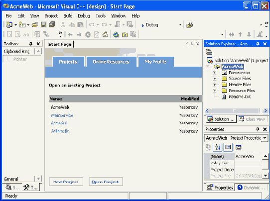   Visual Studio NET